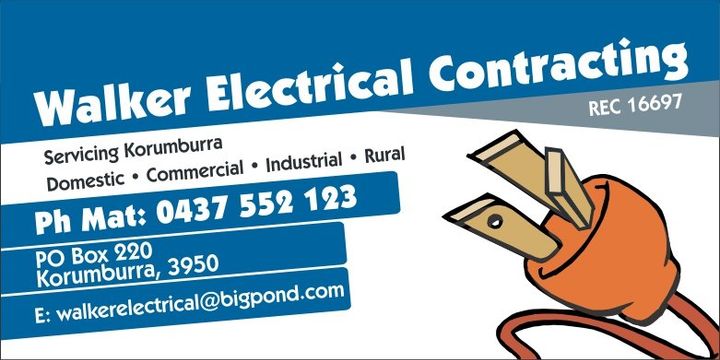 Walker Electrical Contracting Information | Korumburra, VIC | Walker Electrical Contracting