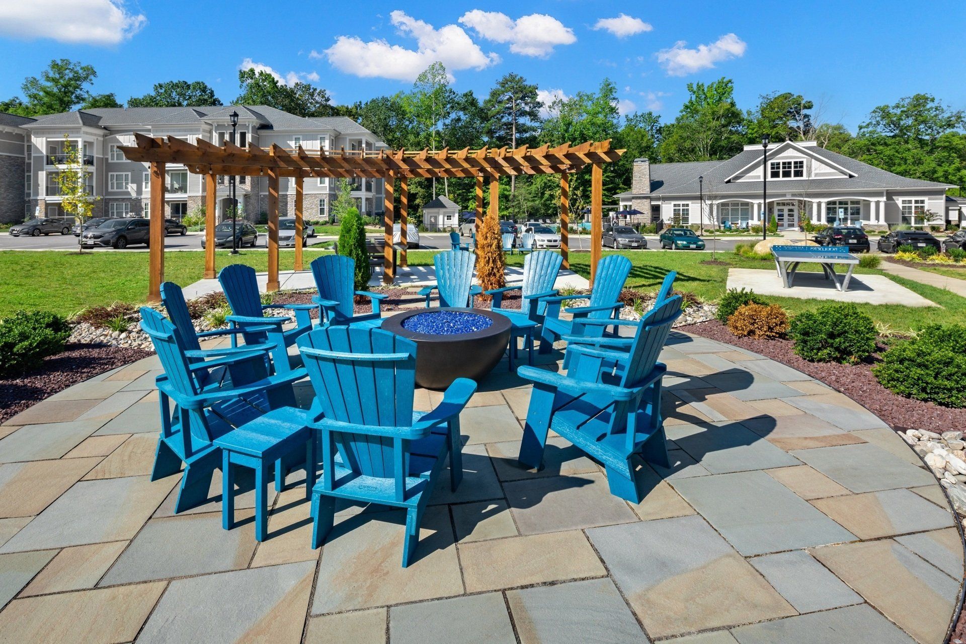 Firepit at Boulders Lakeside.