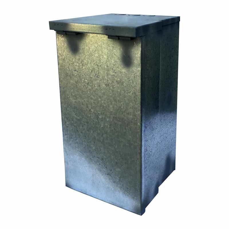 tall skinny rectangular metal box