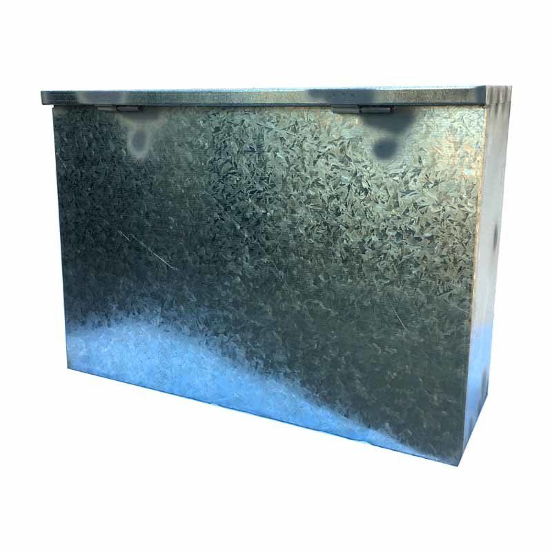 wide rectangular metal box