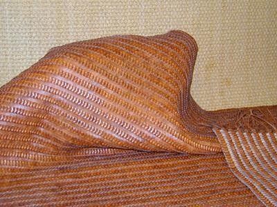 handmade leather rug