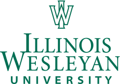 Green Illinois Wesleyan University logo with an interlocking "IW" symbol.