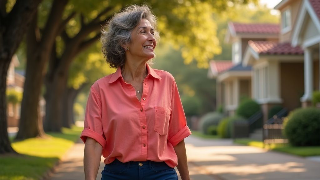 Woman walking Heights Boulevard seeking answers about persistent symptoms after normal colonoscopy r