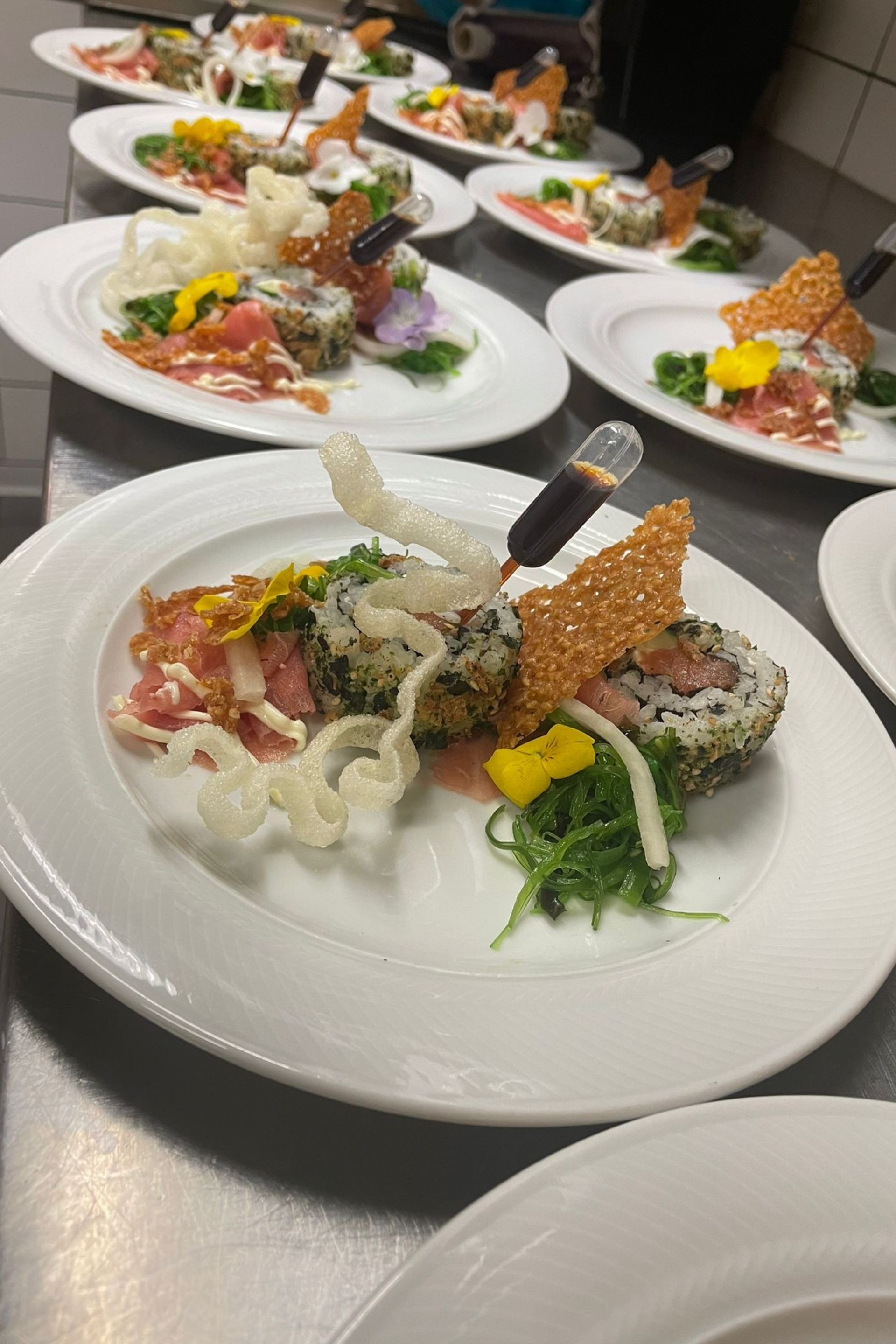 Fijnproeversmenu tijdens een private dining ervaring bij Amicitia in een intieme setting