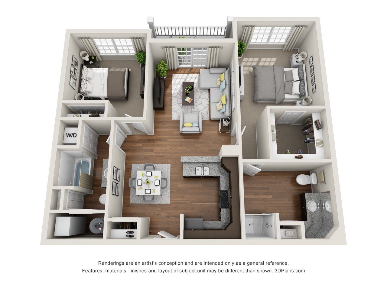 Unit B Floorplan