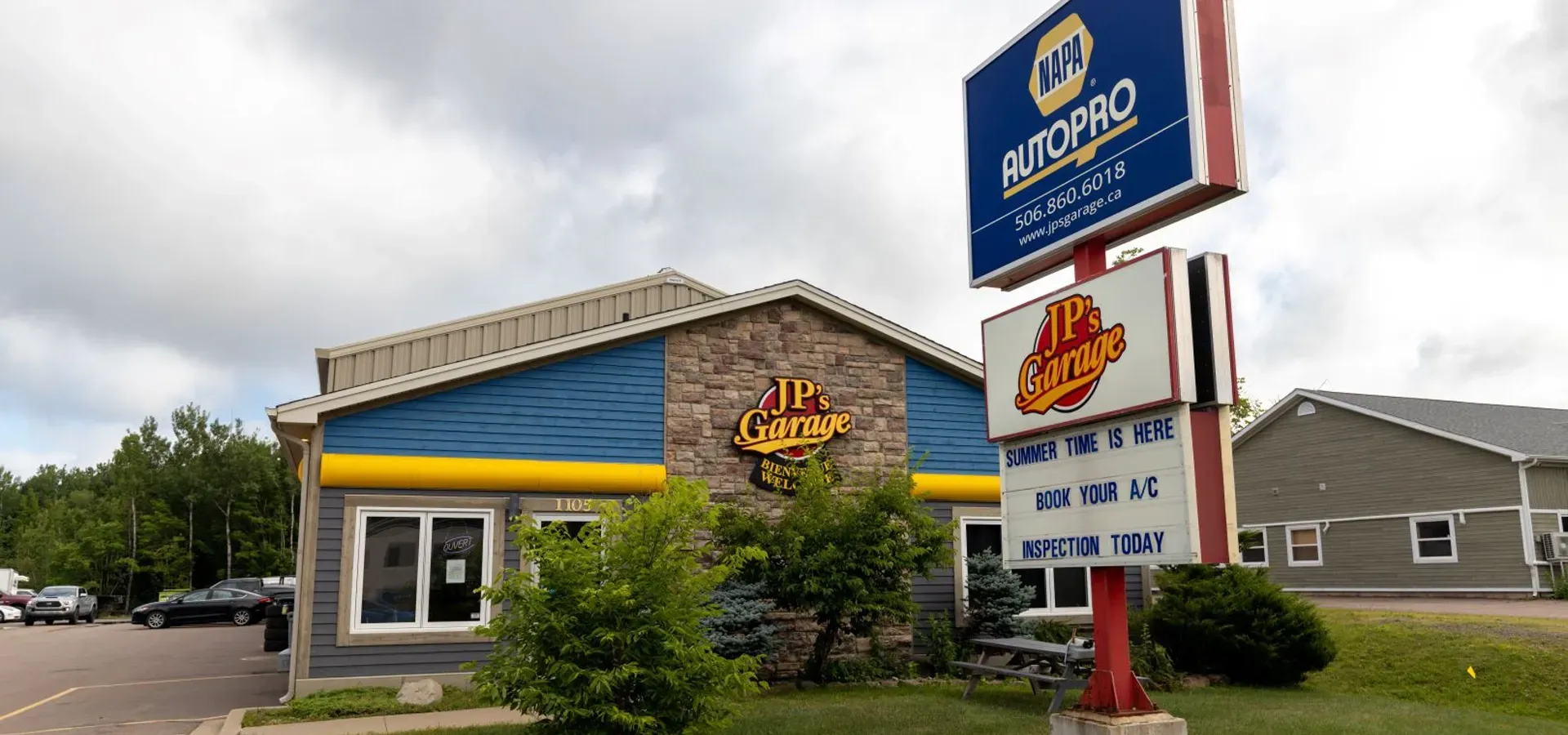 Dieppe Auto Repair - Outside Our Shop - JP's Garage