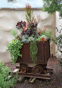 Plant Box Made of Wagon — Newport Beach, CA — Urban Landscape