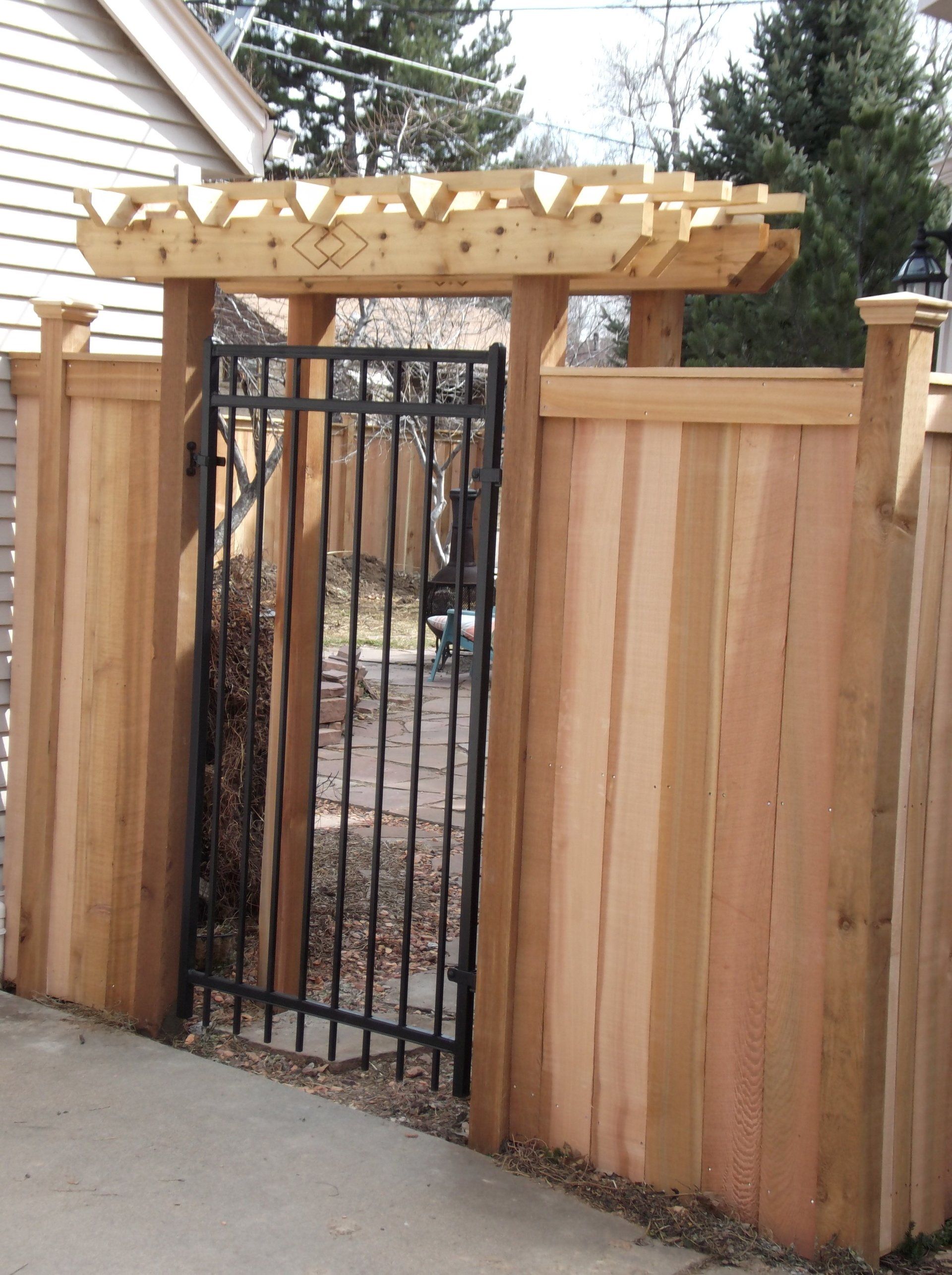 beautiful wood fence