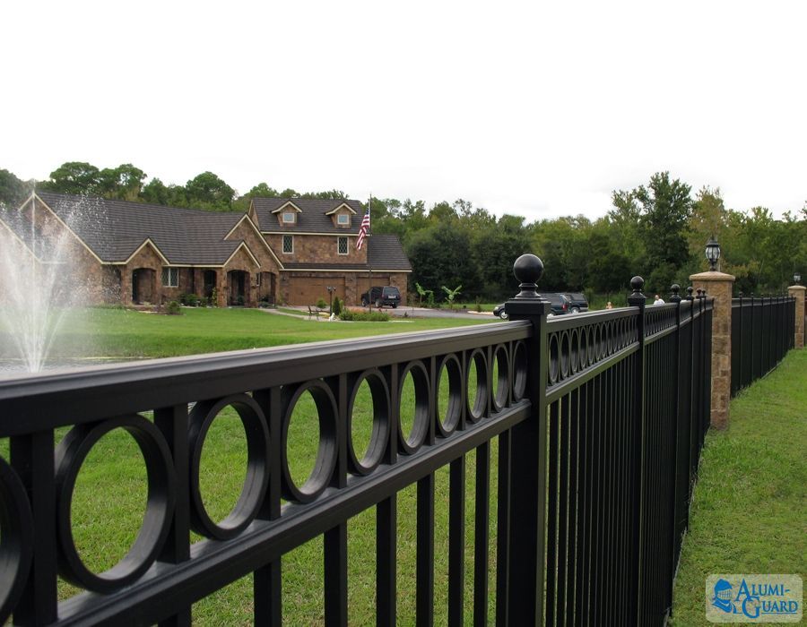 beautiful aluminum fence