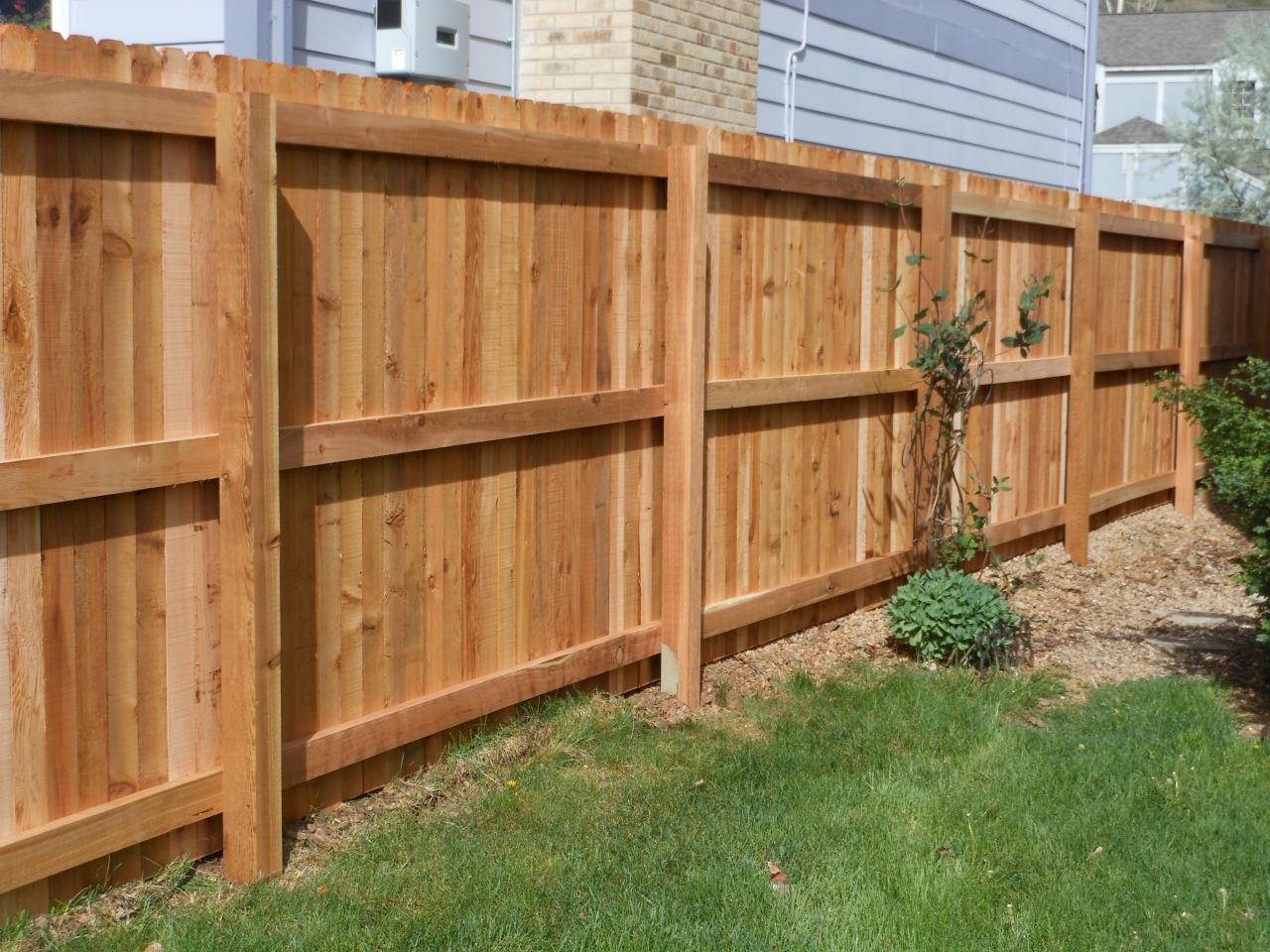 beautiful wood fence