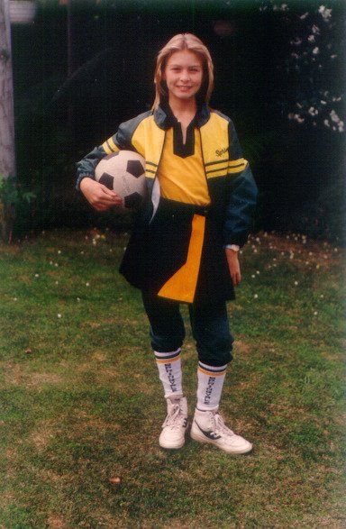 The green & gold uniform of my 1989 Springvale & District Under 12 Team