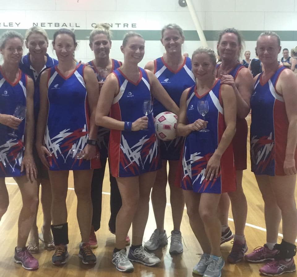 My beloved Shooters teammates who encouraged me back to playing netball as a mum of toddlers