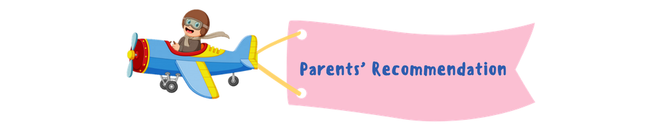 A cartoon of a person flying a plane with the words parent 's recommendation written below it.