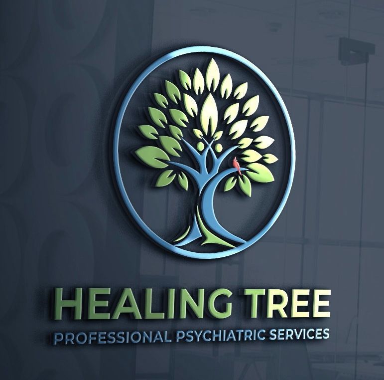 A logo for healing tree professional psychiatric services