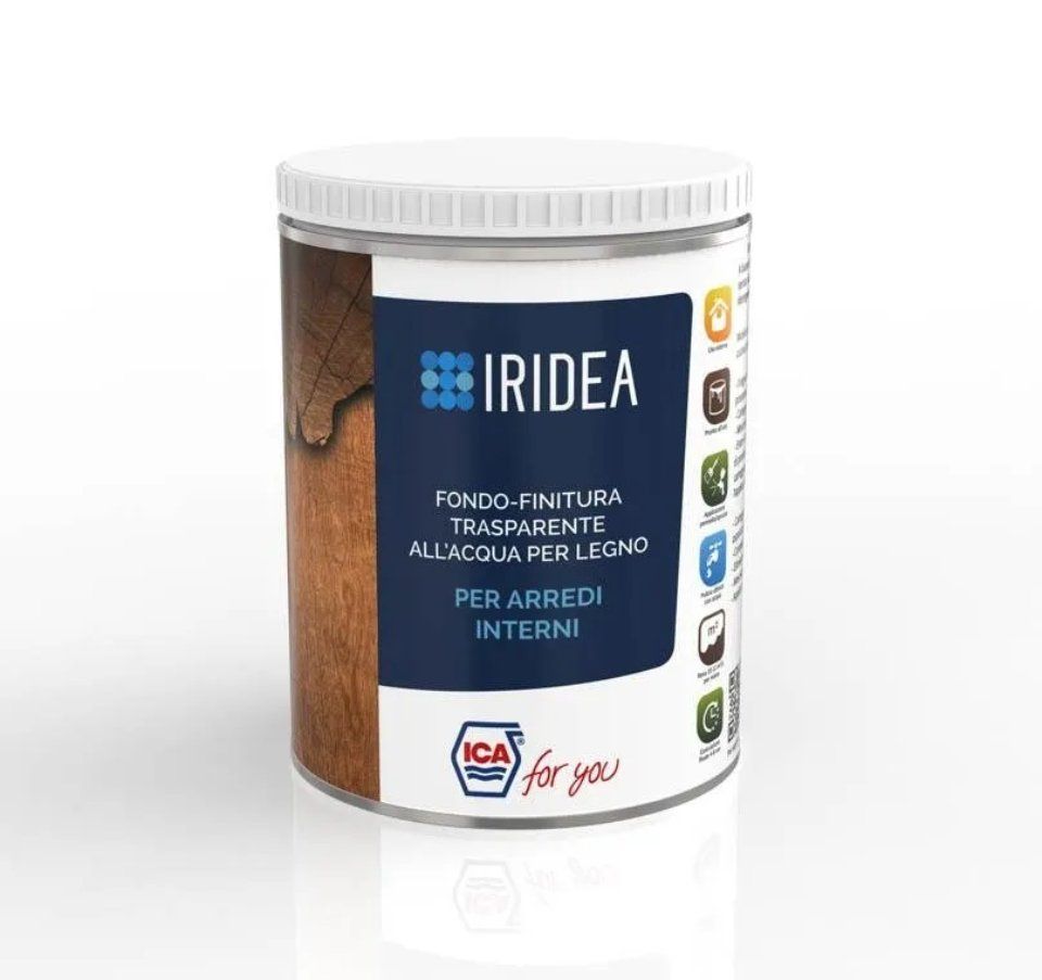 Fondo-finitura trasparente all’acqua per legno
