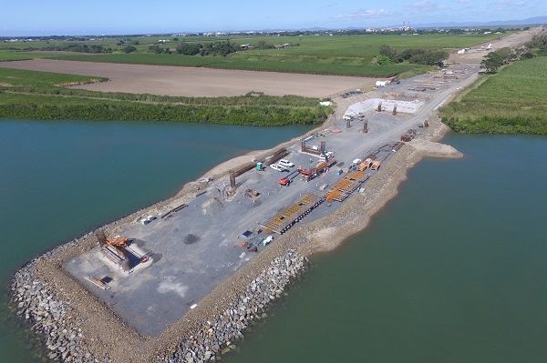 An Aerial View of A Bridge Over a Body of Water — Mass Construction Group Australia Pty Ltd in South Mackay, QLD