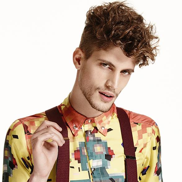 taglio da uomo con rasatura laterale