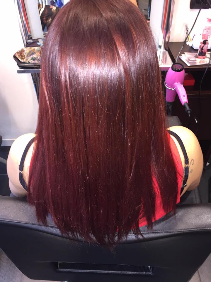 Colorazione per capelli rossa