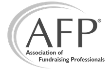 The logo for the association of fundraising professionals