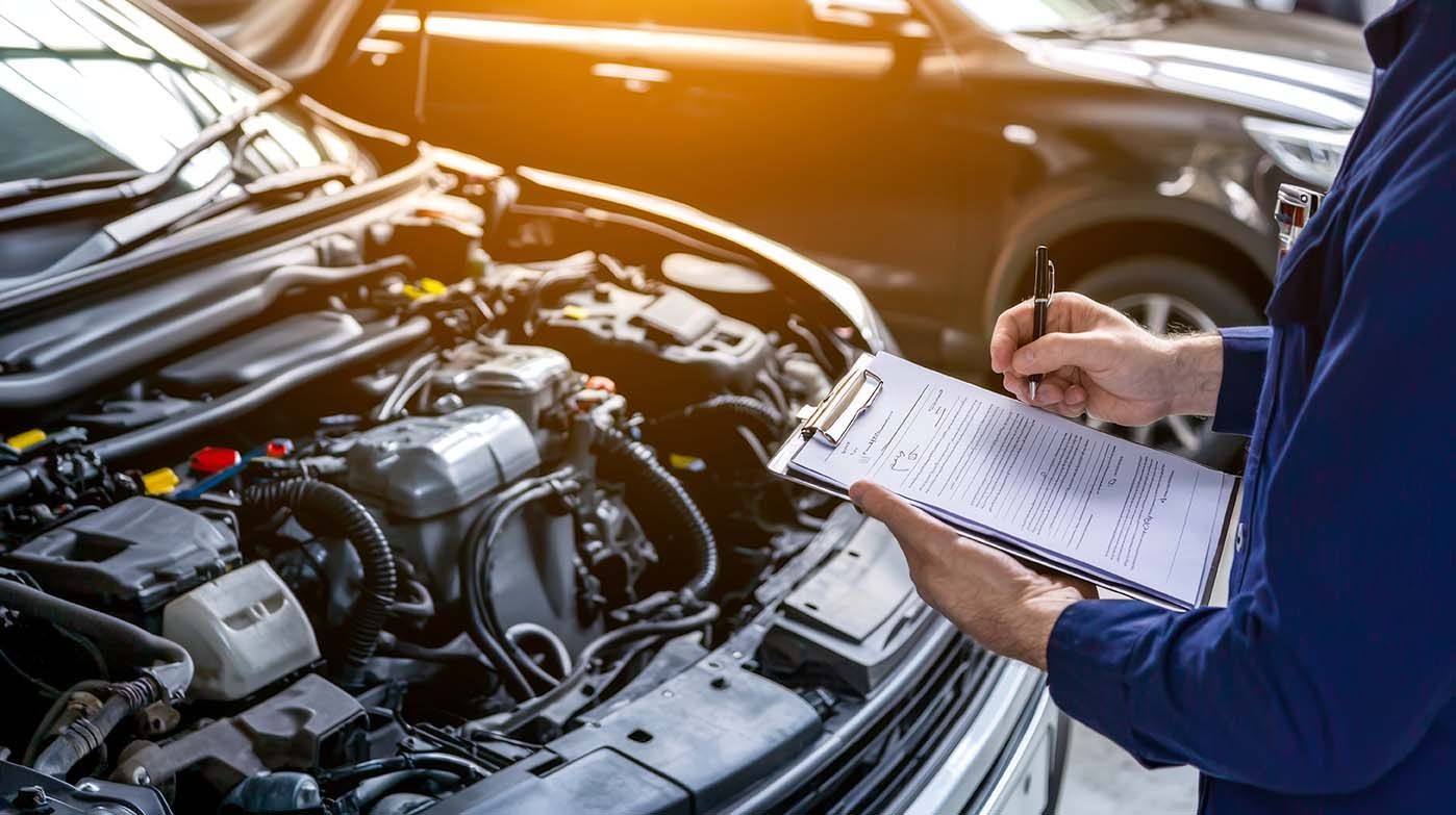 inspection in progress at Dr. Jack’s Auto Repair in Merrick, NY