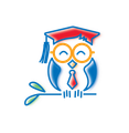 A cartoon owl wearing a graduation cap and tie. A cartoon owl wearing a graduation cap and tie.
