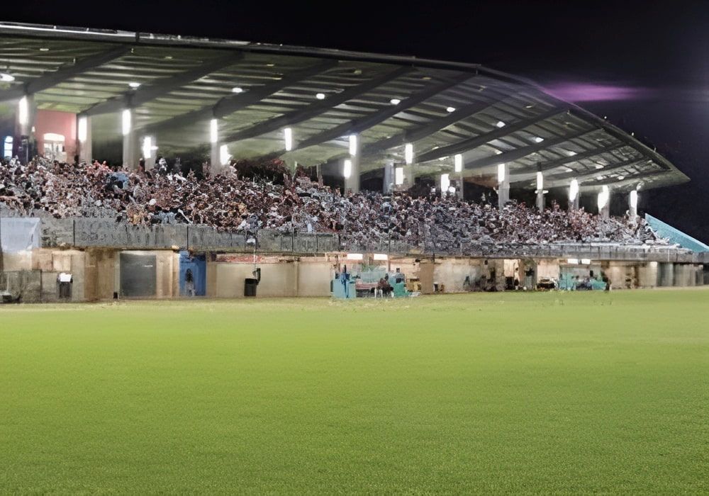 A Stadium With A Lot Of People Watching A Game At Night — Jakes Steel & Welding in East Arm, NT