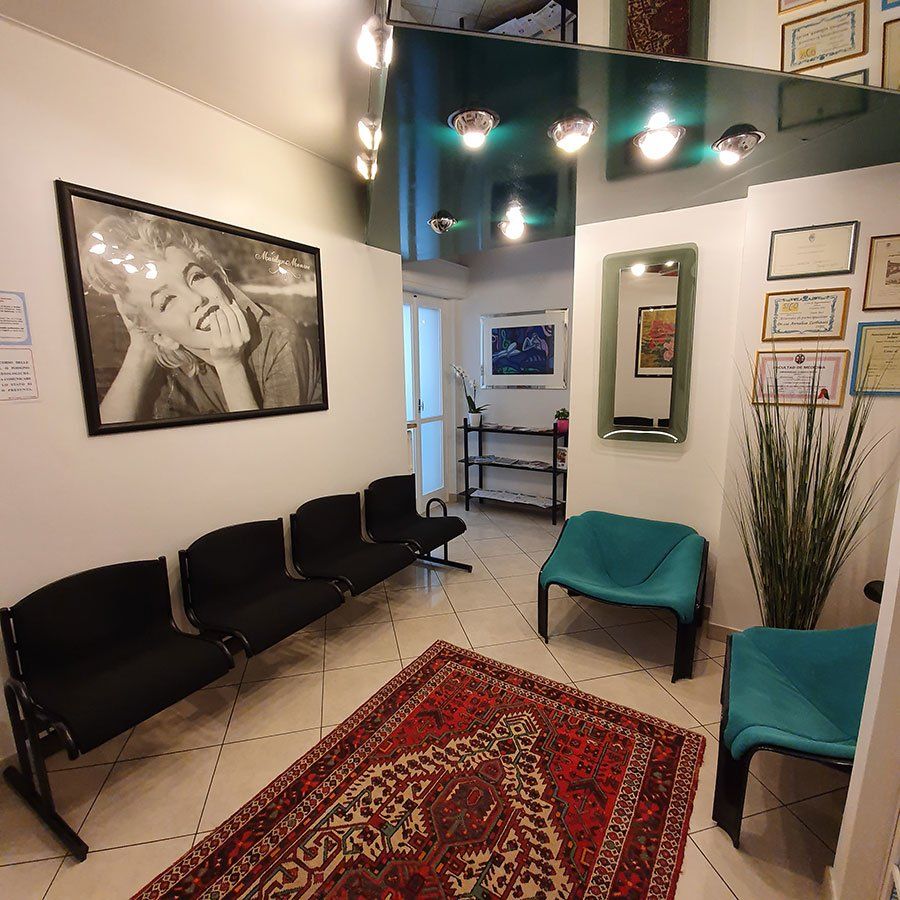 sala di attesa dello studio dentistico