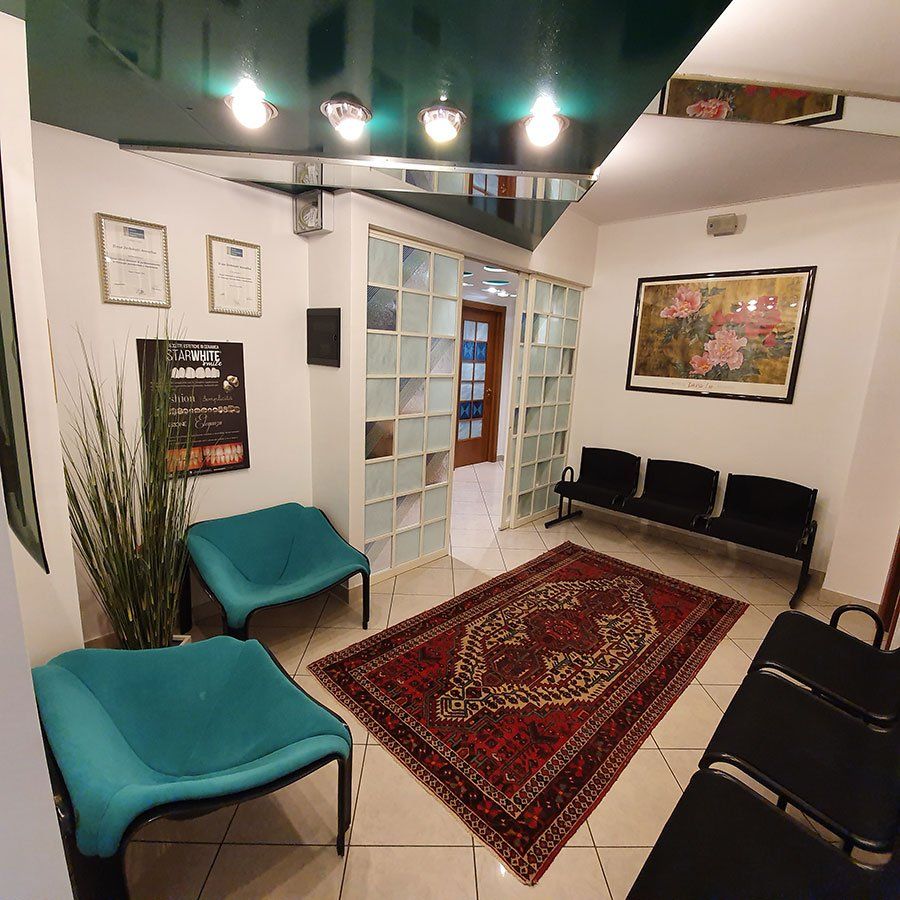 stanza di attesa dello studio odontoiatrico