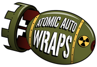 The atomic auto wraps logo