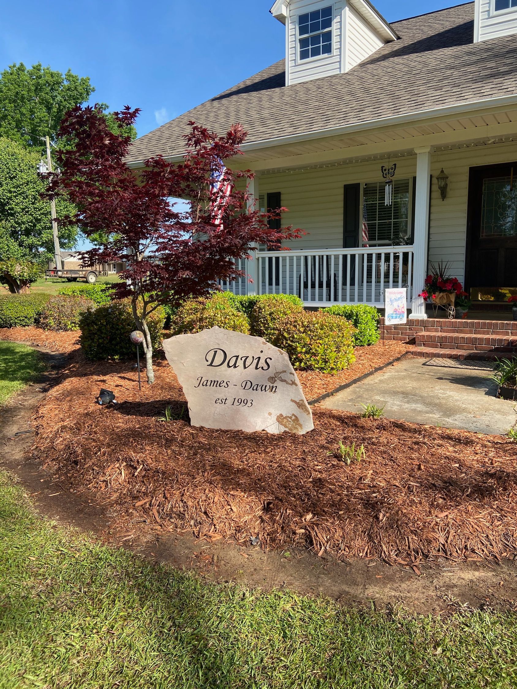 Engraved Stone in Tupelo, MS