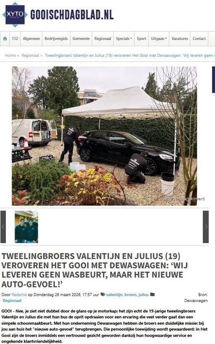 Exclusieve autoverzorging voor particulieren en bedrijven door Dewaswagen