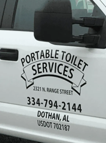 Portable Toilet Services Truck | Dothan, AL | Portable Toilet Services