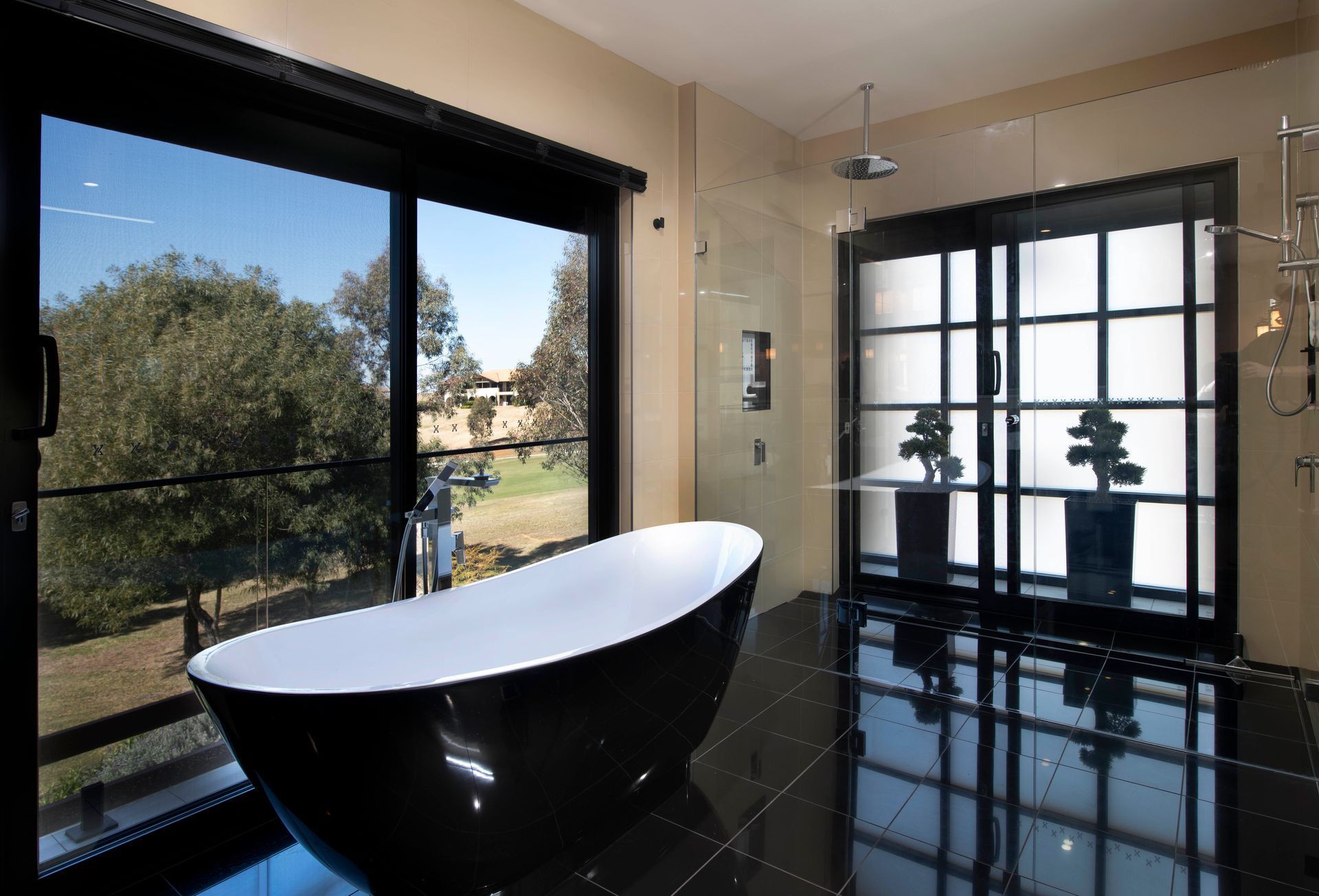 Bathroom of international travellers