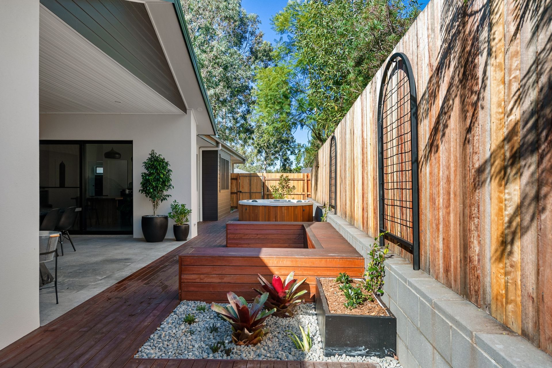 Exterior of the hunter lodge