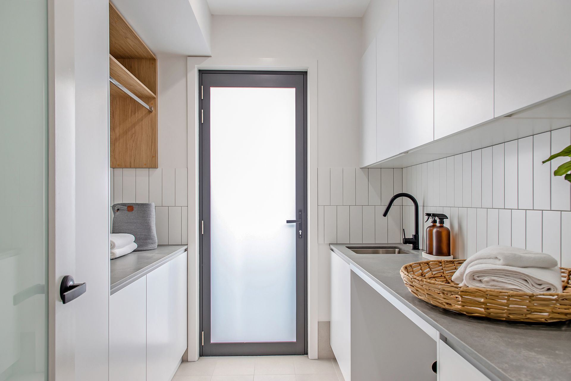 Laundry room of Inner City Duplex