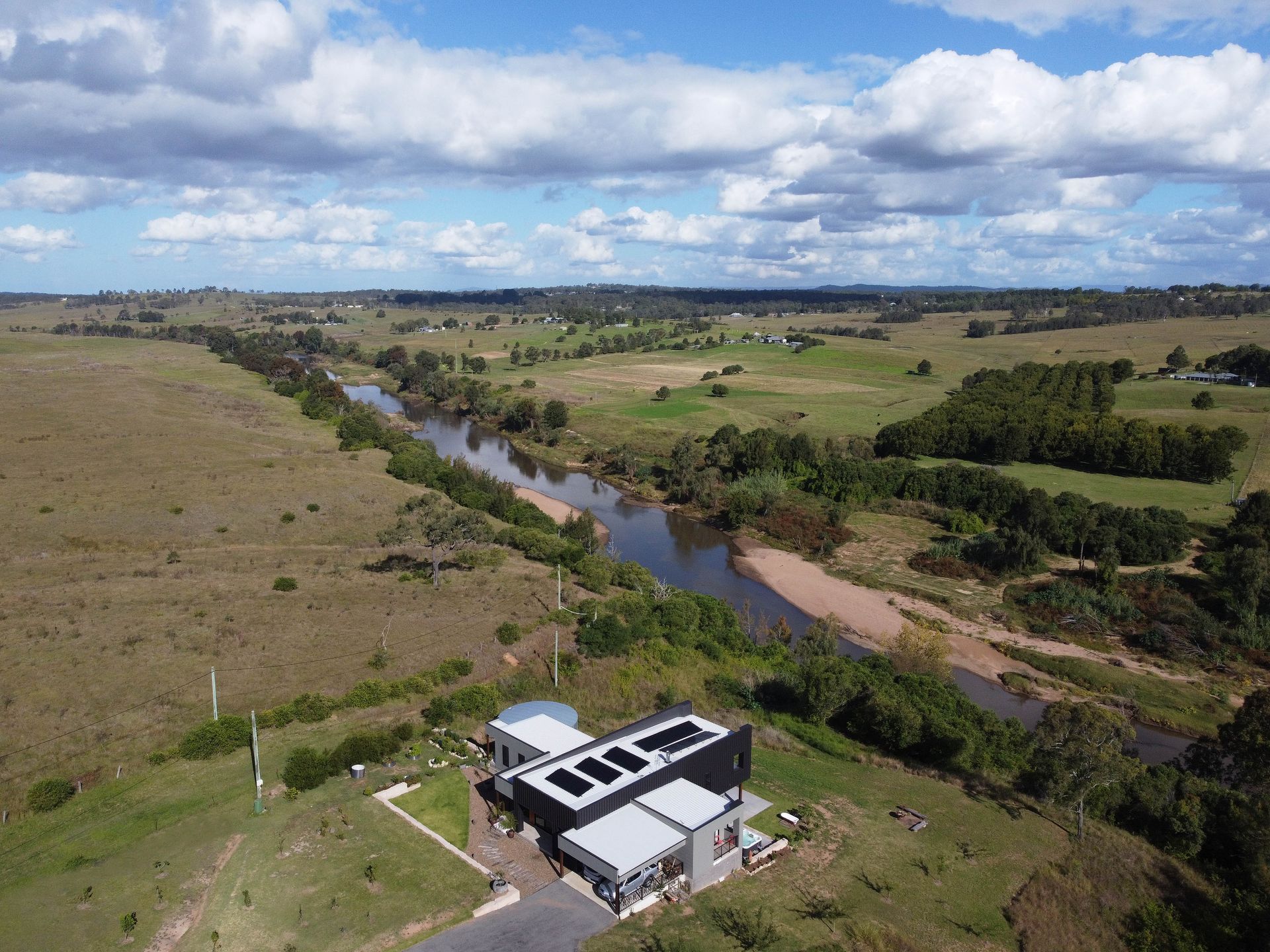 Drone shot of Panorama House