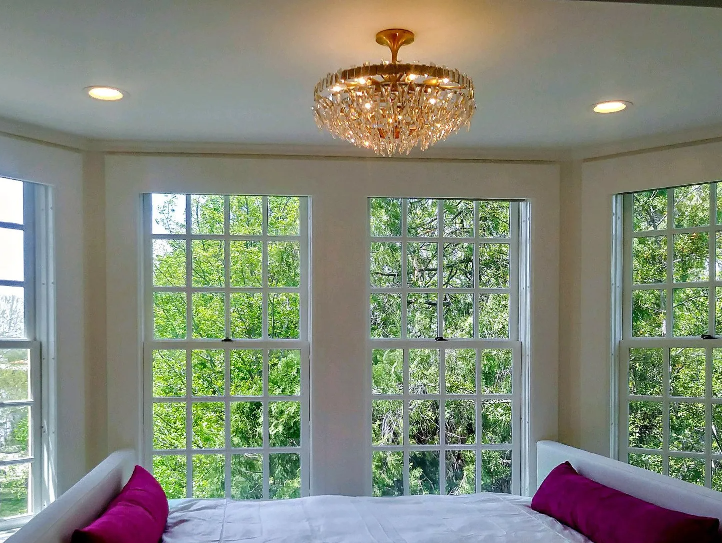 Lighting in living room area