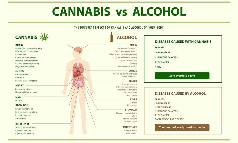 cannabis vs alcohol