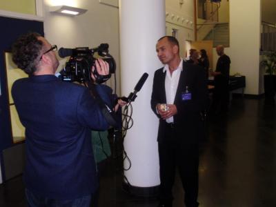 Tv Interview at Award ceremony Westminster College
