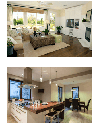 Living Room and Kitchen Living Room and Kitchen