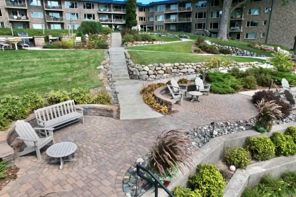 Custom hardscape design and installation in Loretto MN