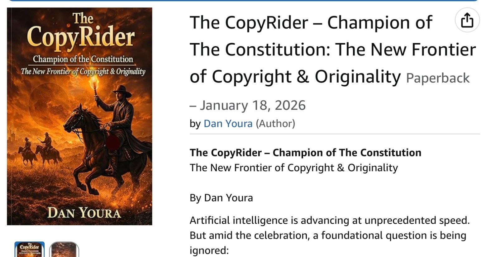 The CopyRider: Champion of The Constitution –The New Frontier of Copyright and Originality