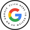 A google logo in a circle that says click here to review us