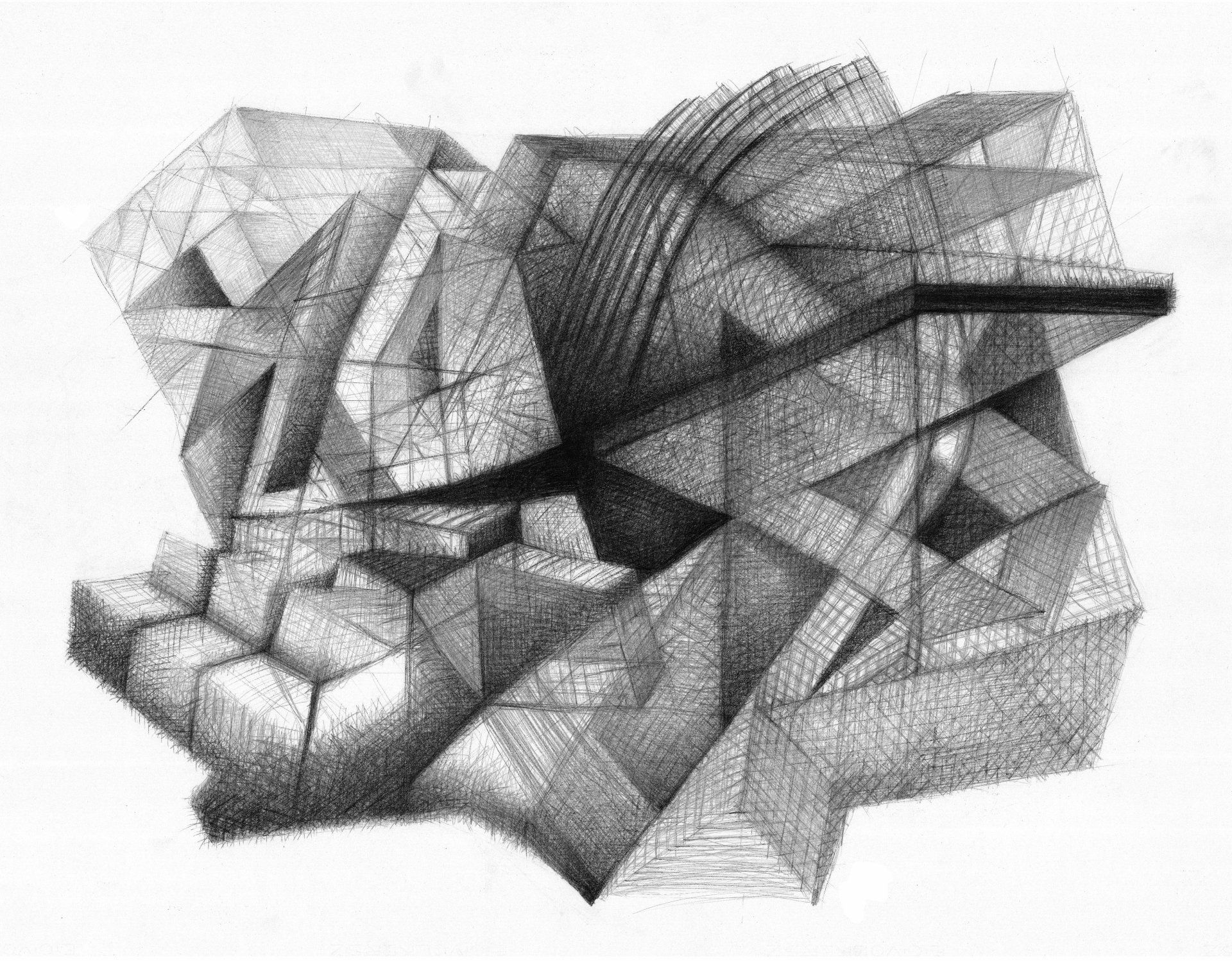 PENCIL ON PAPER 78 X 103 CM