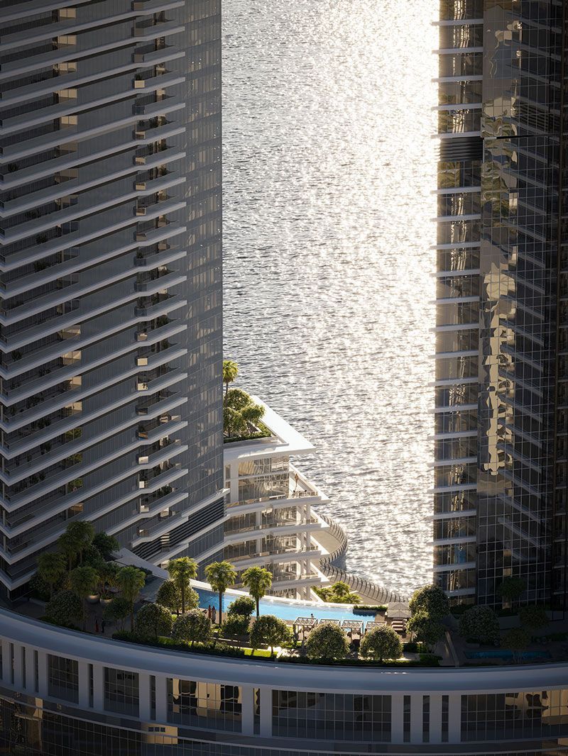 The luxurious Sumou Towers, a mixed-use development on Jeddah waterfront