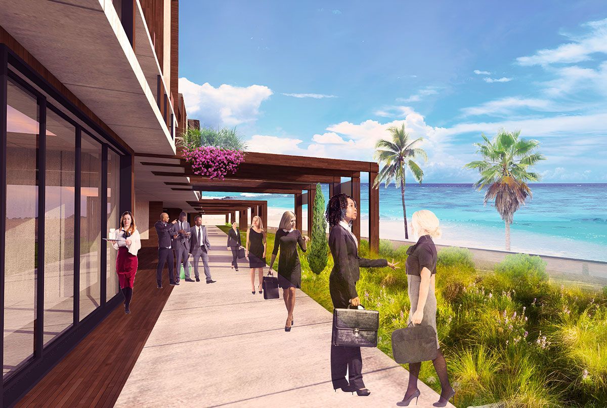 Ocean House is a dynamic destination in Dar es Salaam with prime coastal location on the Indian Ocean and next to the golf course, it has a commercial center, office spaces, a hotel, and residences.
