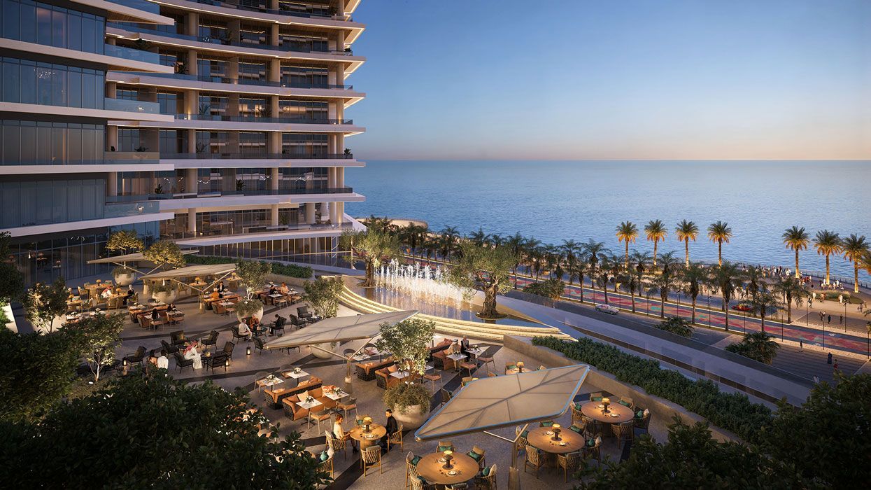 The luxurious Sumou Towers, a mixed-use development on Jeddah waterfront
