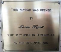 norm hyatt engraved plaque
