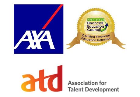 The logos for axa and atd are shown on a white background