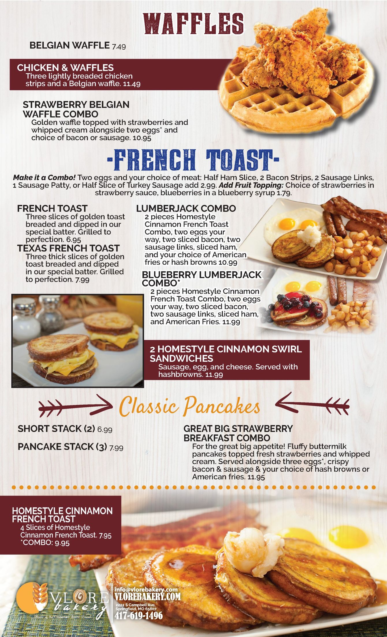 Kearney Street Cafe Menu